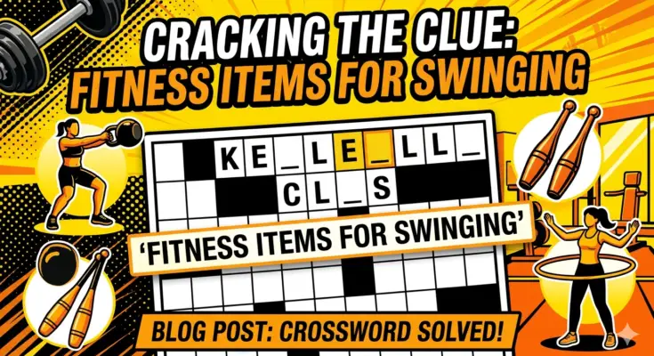 Fitness Items for Swinging Crossword Clue